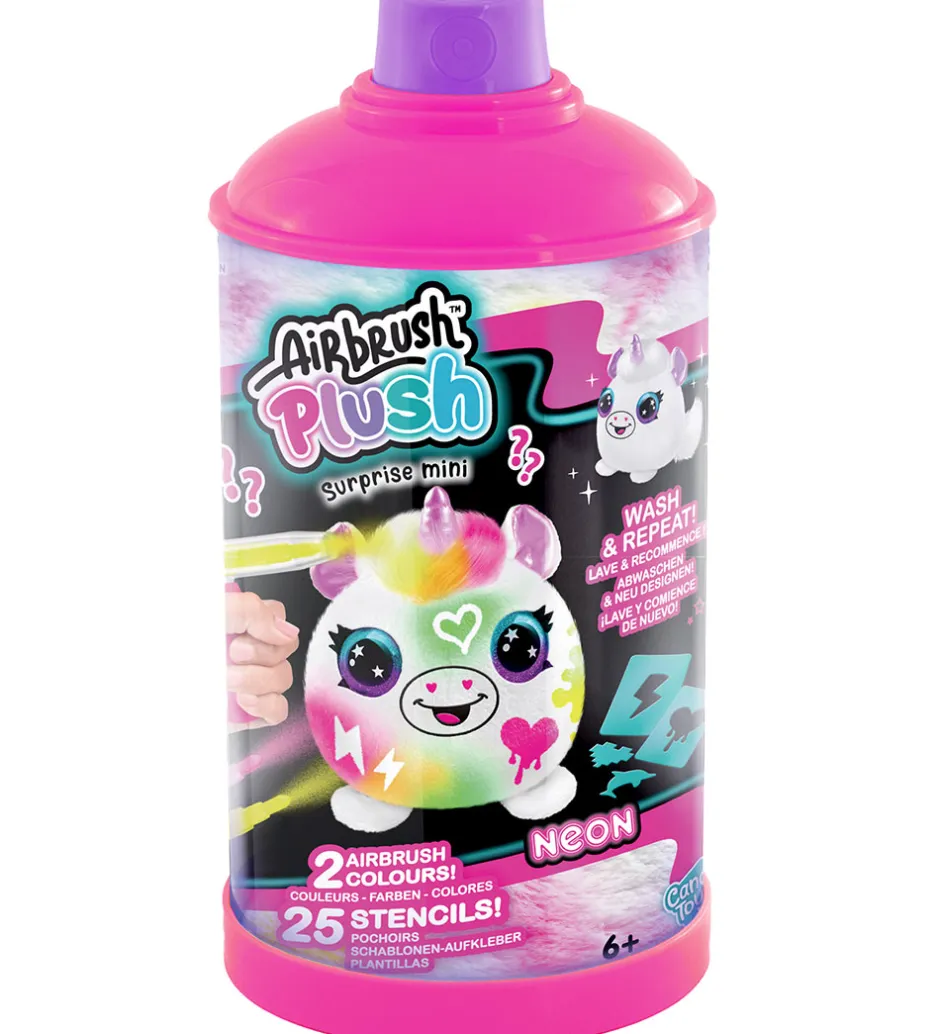 Bamse - 10 cm - Neon Mini Mystery Kit>Airbrush Plush Hot