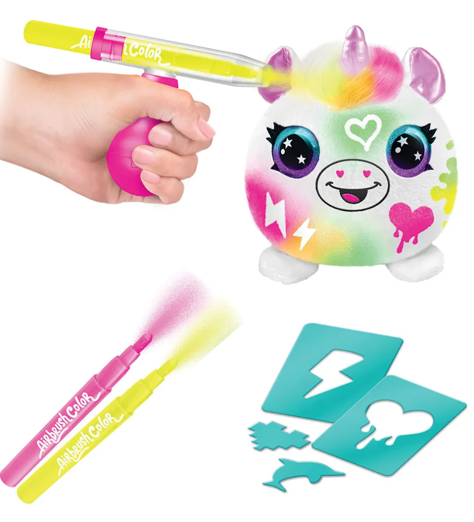 Bamse - 10 cm - Neon Mini Mystery Kit>Airbrush Plush Hot