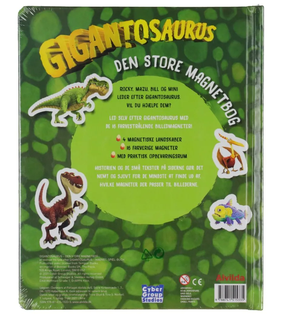 Magnetbog - Gigantosaurus - Den Store Magnetbog - Dansk>Alvilda Best