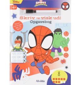 Opgavebog - Skriv Og Visk Ud - Marvel Spidey>Alvilda Discount
