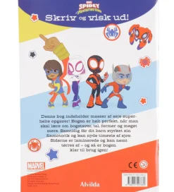 Opgavebog - Skriv Og Visk Ud - Marvel Spidey>Alvilda Discount