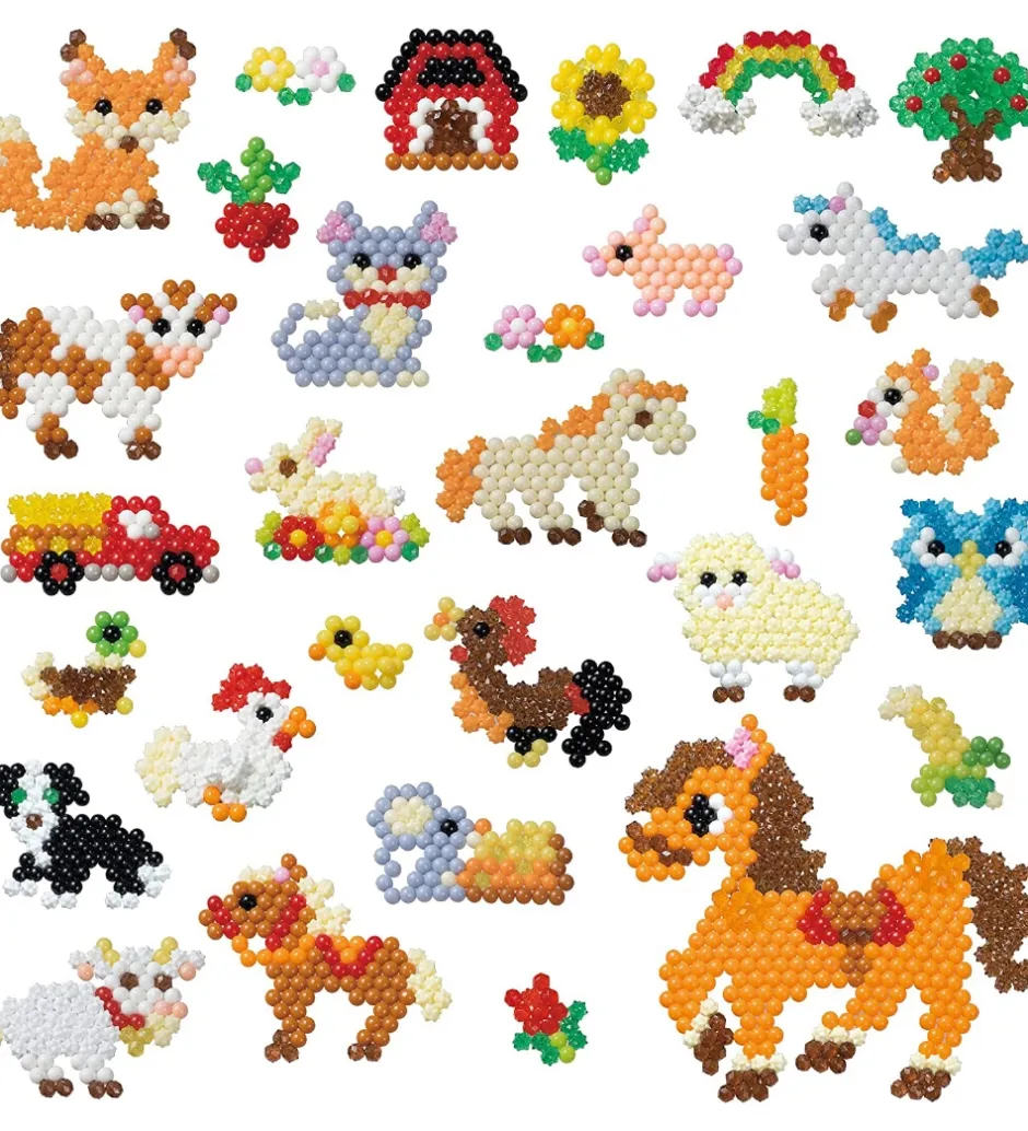 Perlesæt - 3500+ dele - Box Of Fun - Bondegård>Aquabeads Sale