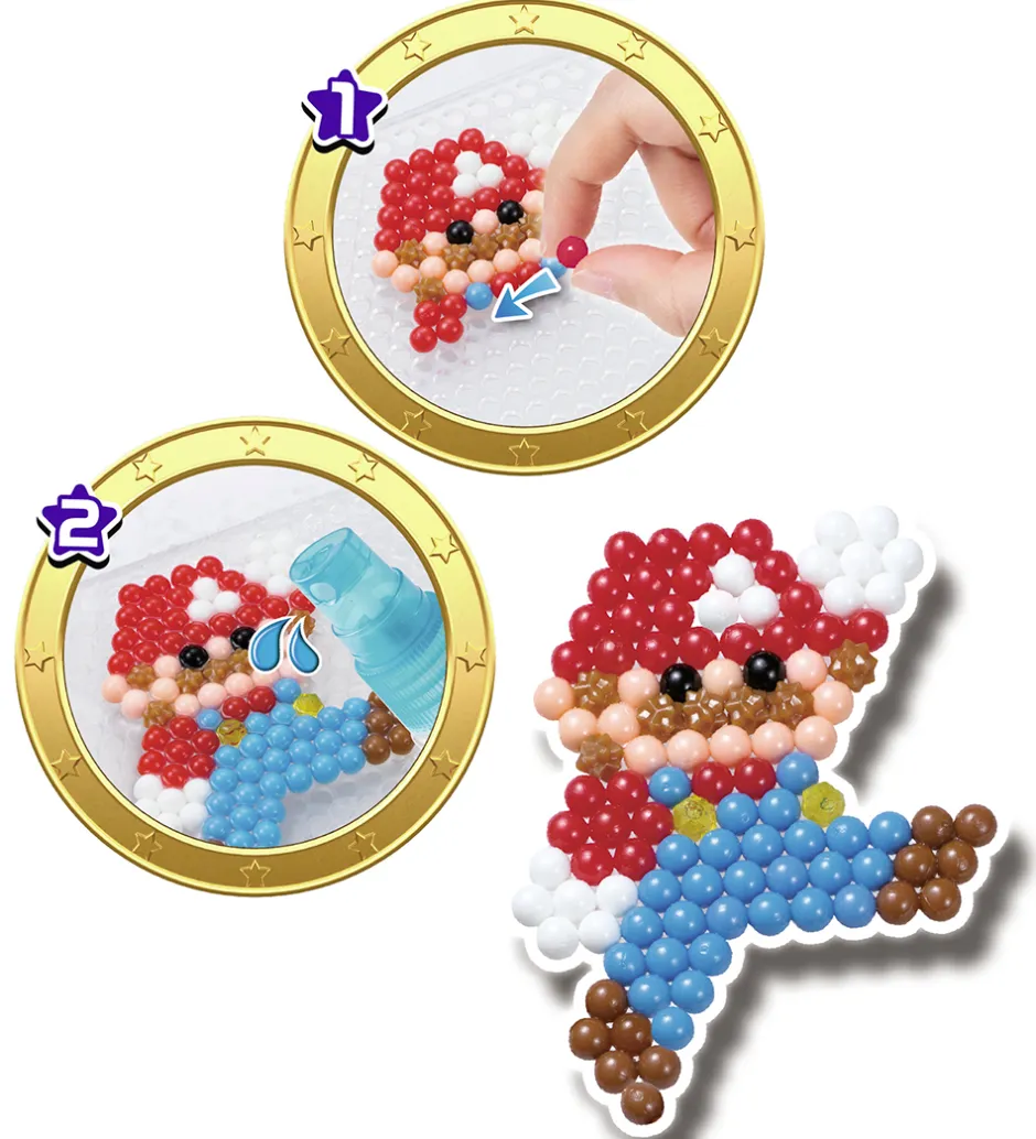 Perlesæt - 2500+ Stk. - Super Mario Creation Cube>Aquabeads Best