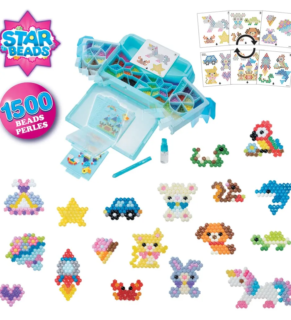 Perlesæt - 1500 stk. - Designfabrik>Aquabeads Clearance