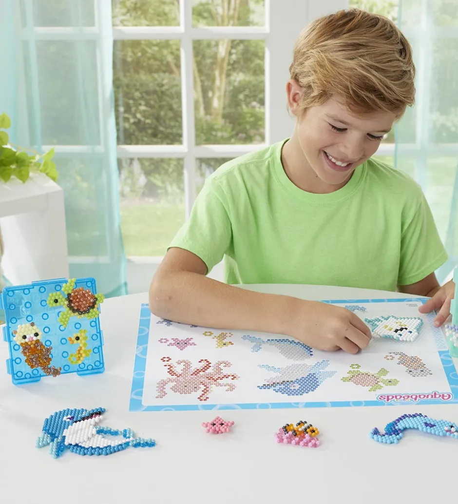 Perlesæt - 1500 stk. - Ocean Splash Scene>Aquabeads New