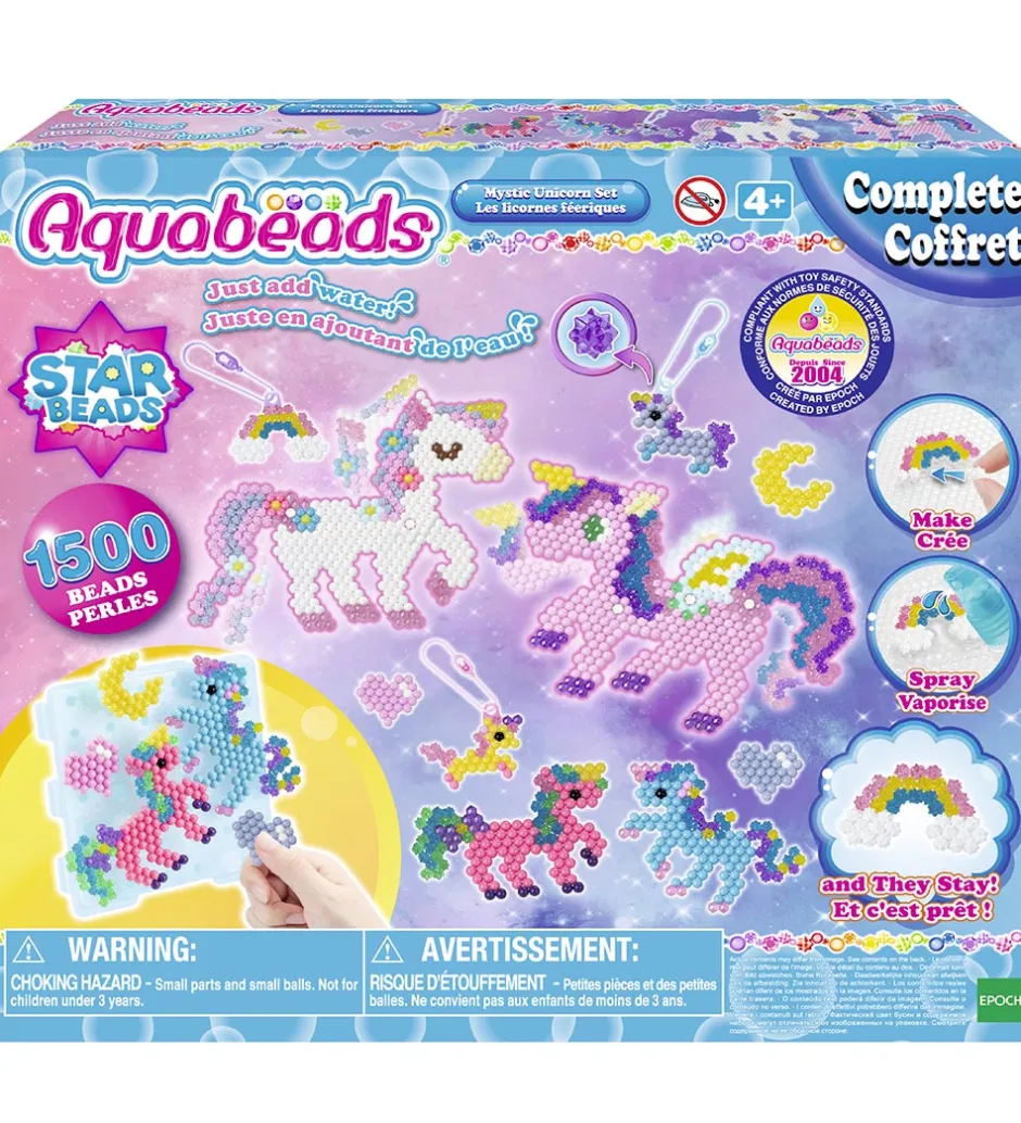 Perlesæt - 1500+ Stk. - Mystic Unicorn Set>Aquabeads New
