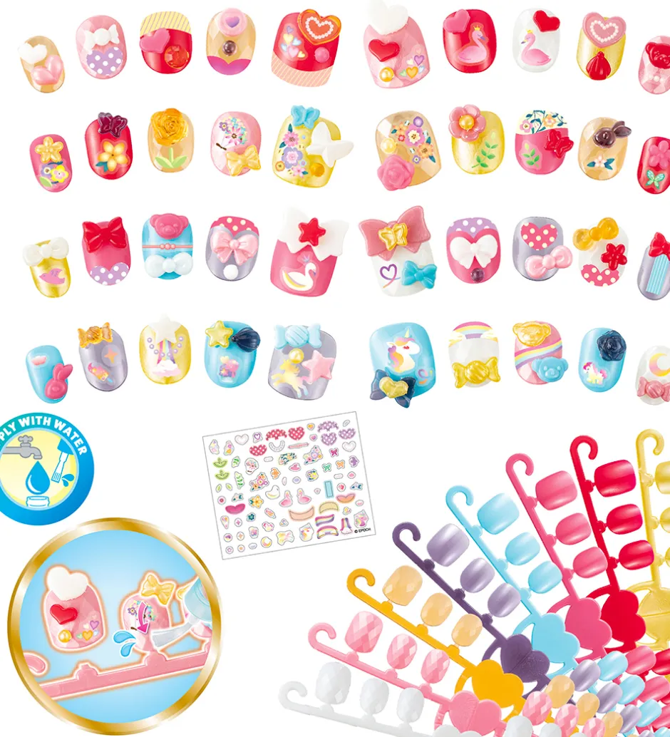Perlesæt - Nail Studio - Hearts & Ribbons Nail Refill>Aquabeads Hot