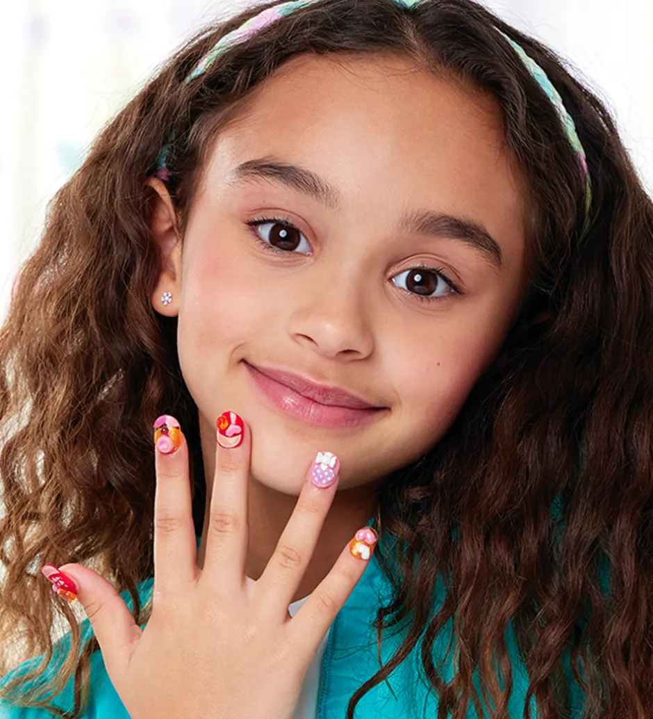 Perlesæt - Nail Studio - Hearts & Ribbons Nail Refill>Aquabeads Hot