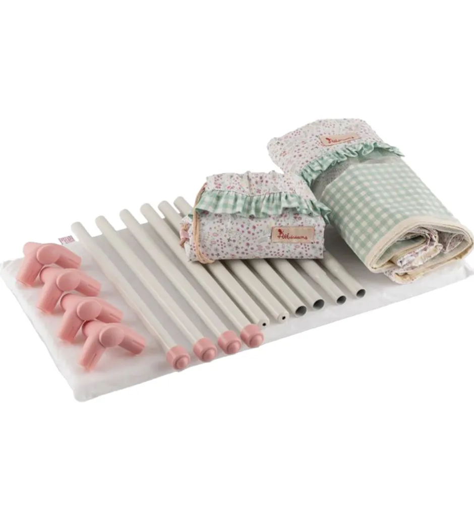 Dukketilbehør - Rejseseng - 36-46 cm - Grøn>Asi Clearance