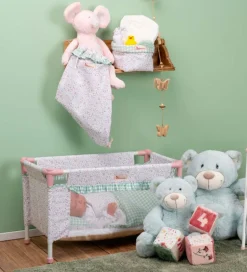 Dukketilbehør - Rejseseng - 36-46 cm - Grøn><noscript><img width=