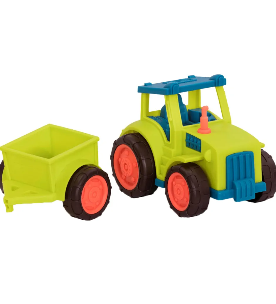 Bil - Happy Cruisers - 30 cm - Traktor m. Trailer>B. toys Outlet