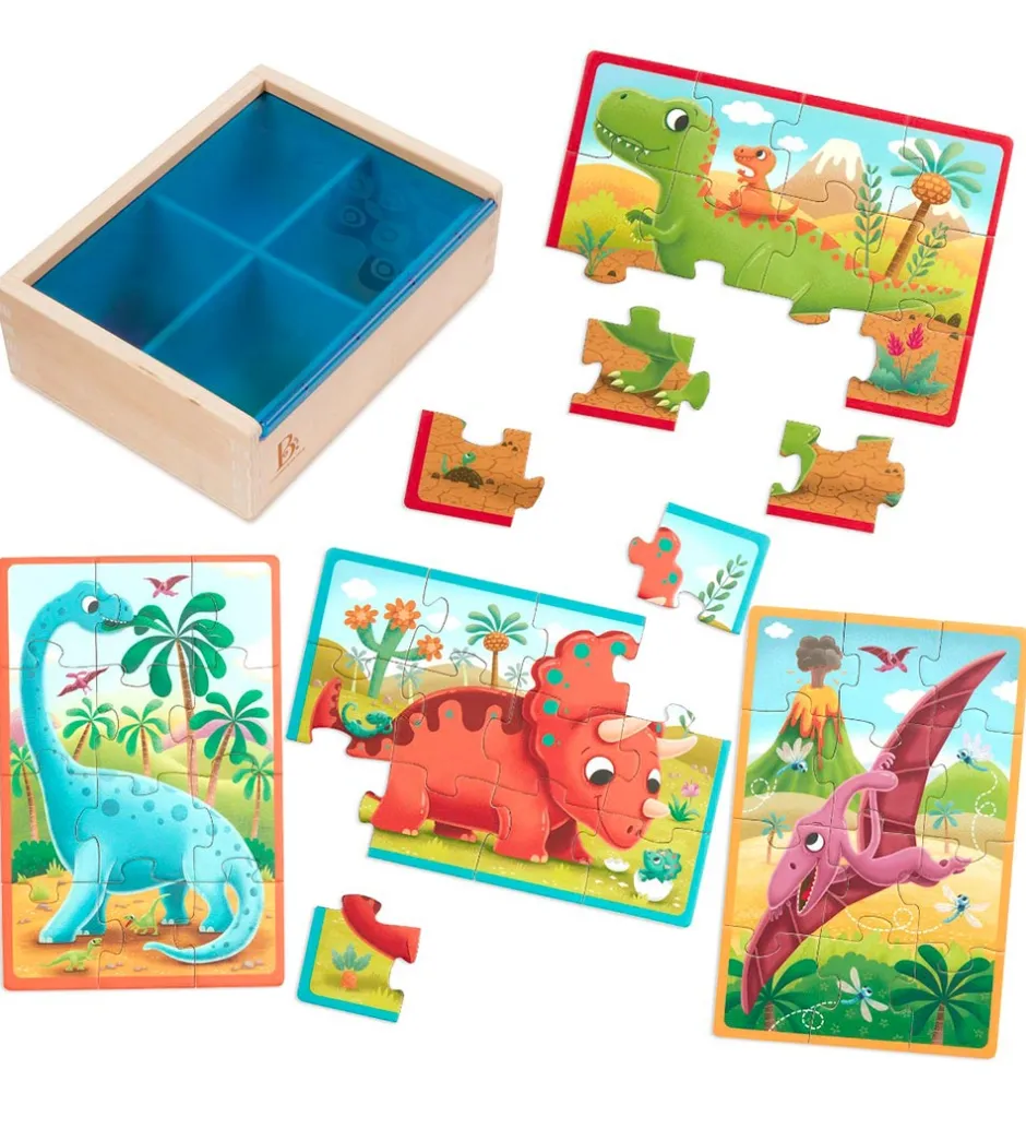 Puslespil - 4x12 - Dino>B. toys Best
