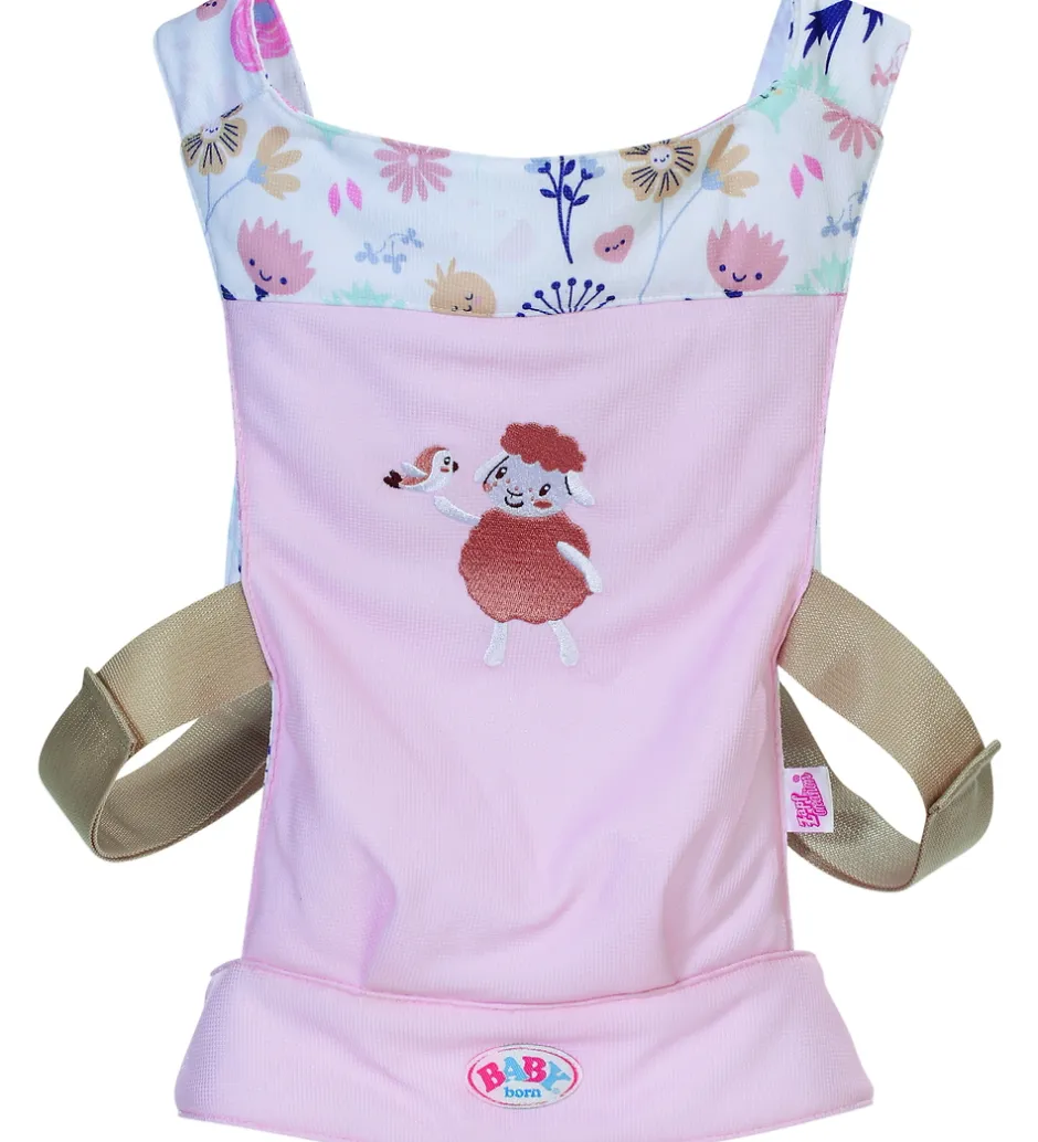Dukketilbehør - Dukkebæresele m. Blomster>BABY born Outlet
