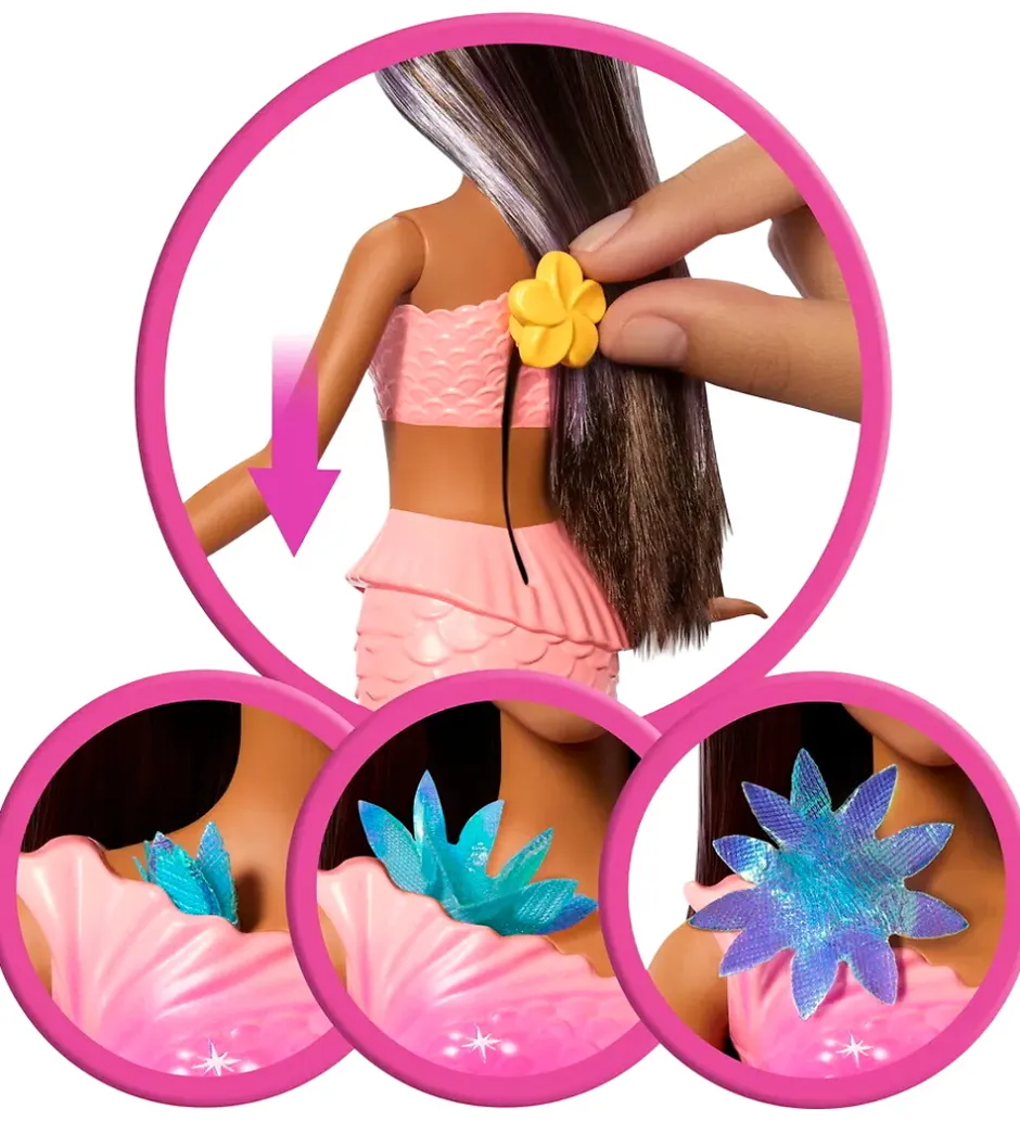 Dukke - 30 cm - Blooming Magic Black Mermaid>Barbie Discount