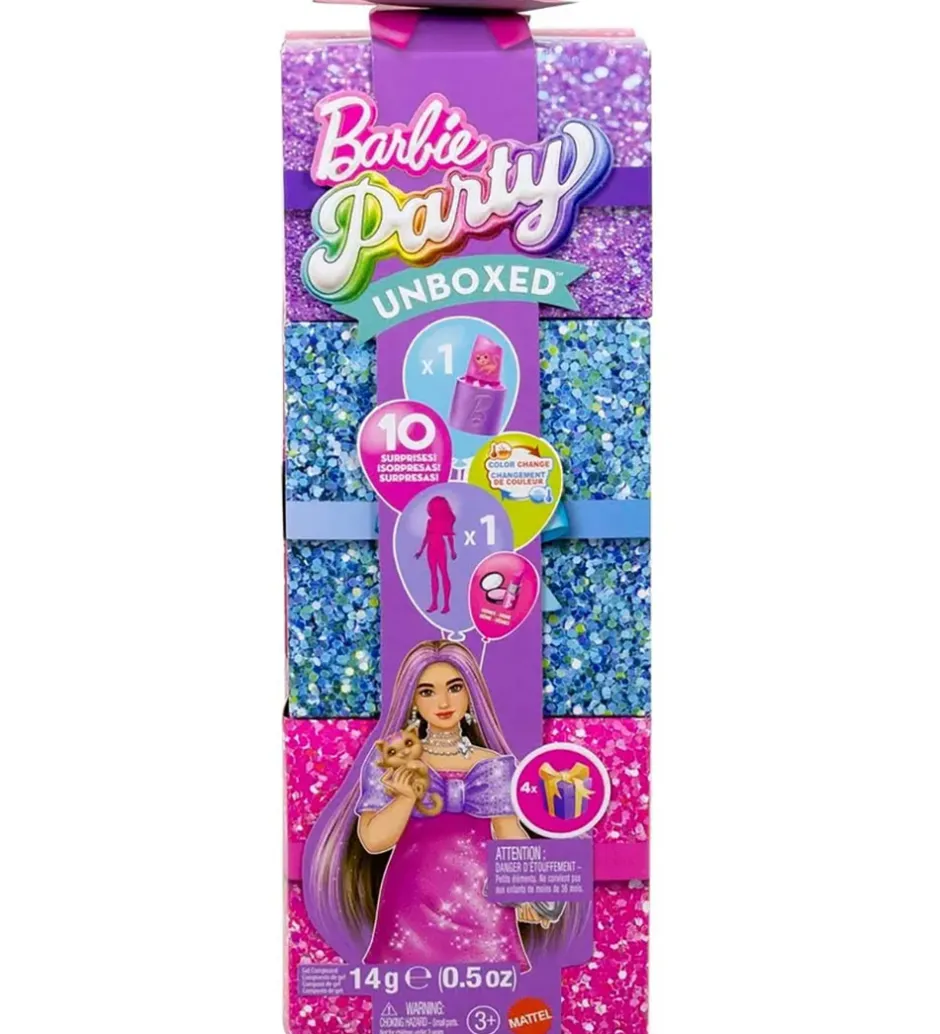 Dukke - Party Unboxed Pink Curvy Doll>Barbie