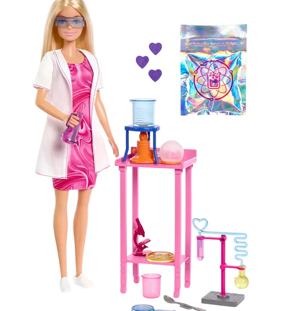 Dukkesæt - 30 cm - Career Deluxe Scientisk Set>Barbie Online