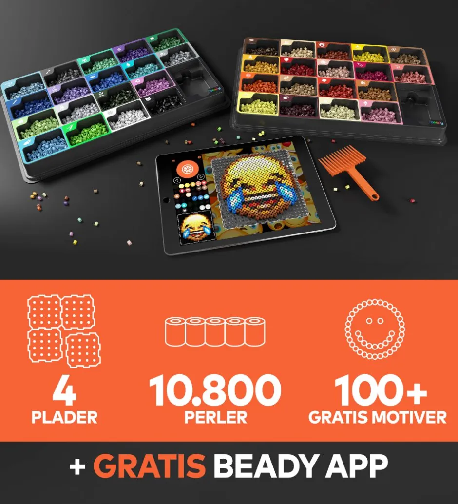 Basic m. Perleplader - 10.800 perler>Beady Outlet