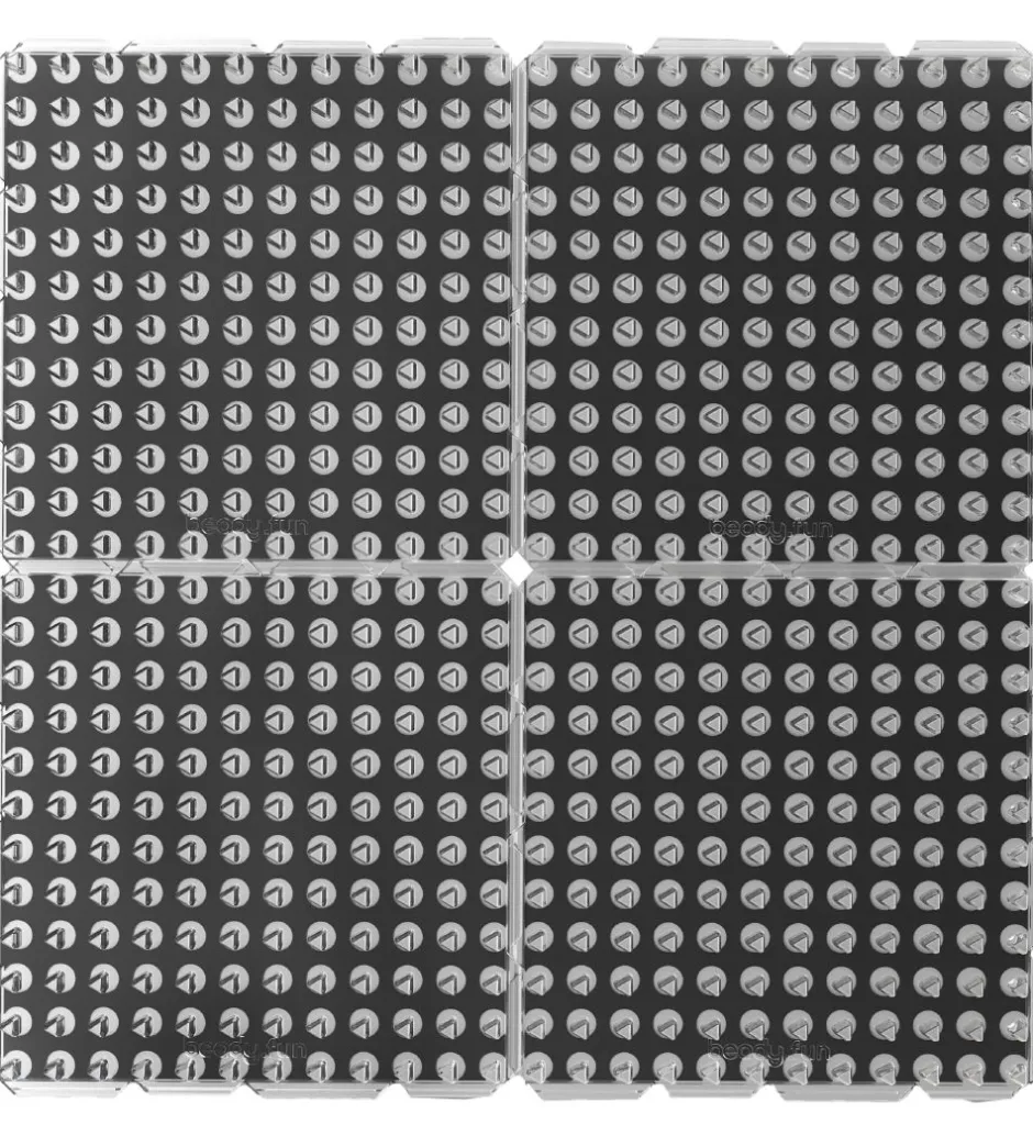 Perleplader - 4-pak - Kvadrat>Beady Hot
