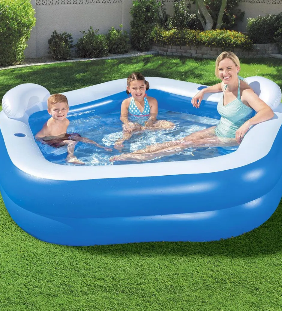 Oppustelig Badebassin - 213x206 cm - Family Fun>Bestway Best