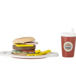Mini Legetøjsmad - Jools - Burger - 13 Dele - Brun>Bloomingville Sale