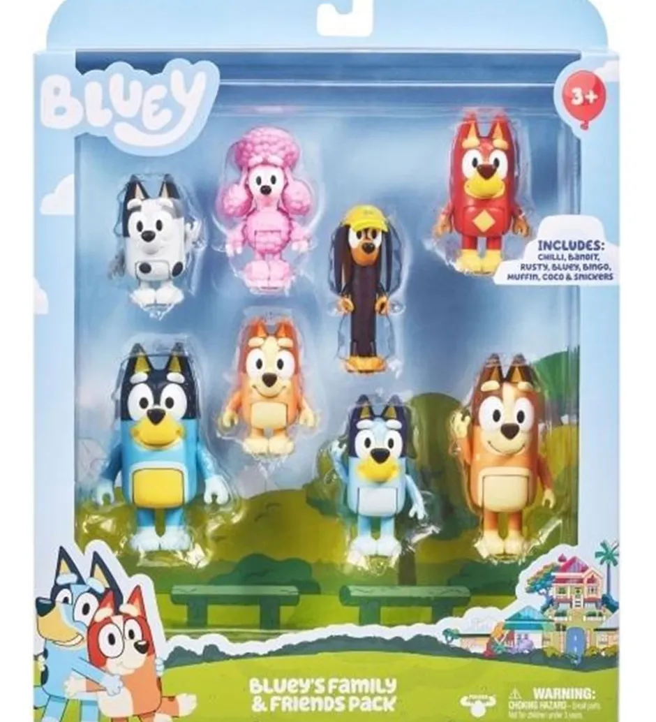 Figurer - 8-pak - s Familie & Venner>Bluey Discount