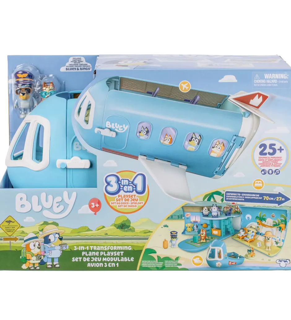 Legesæt m. Lyd - Transformerbart Fly -3-i-1>Bluey Online