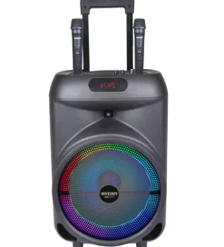 Højtaler m. Mikrofoner/Lys - 87 cm - Trådløs - Trolley>Bontempi Best