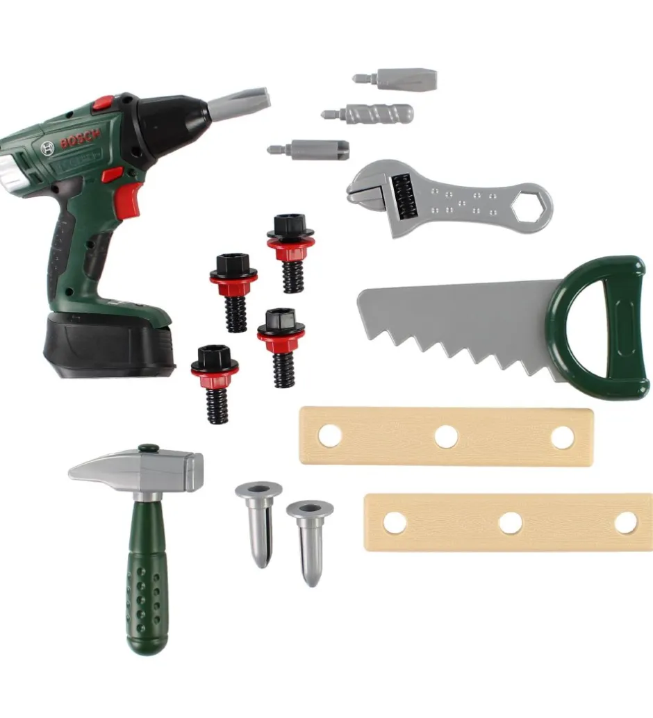 Værktøjskasse m. Tilbehør - Legetøj - Mørkegrøn>Bosch Mini Sale