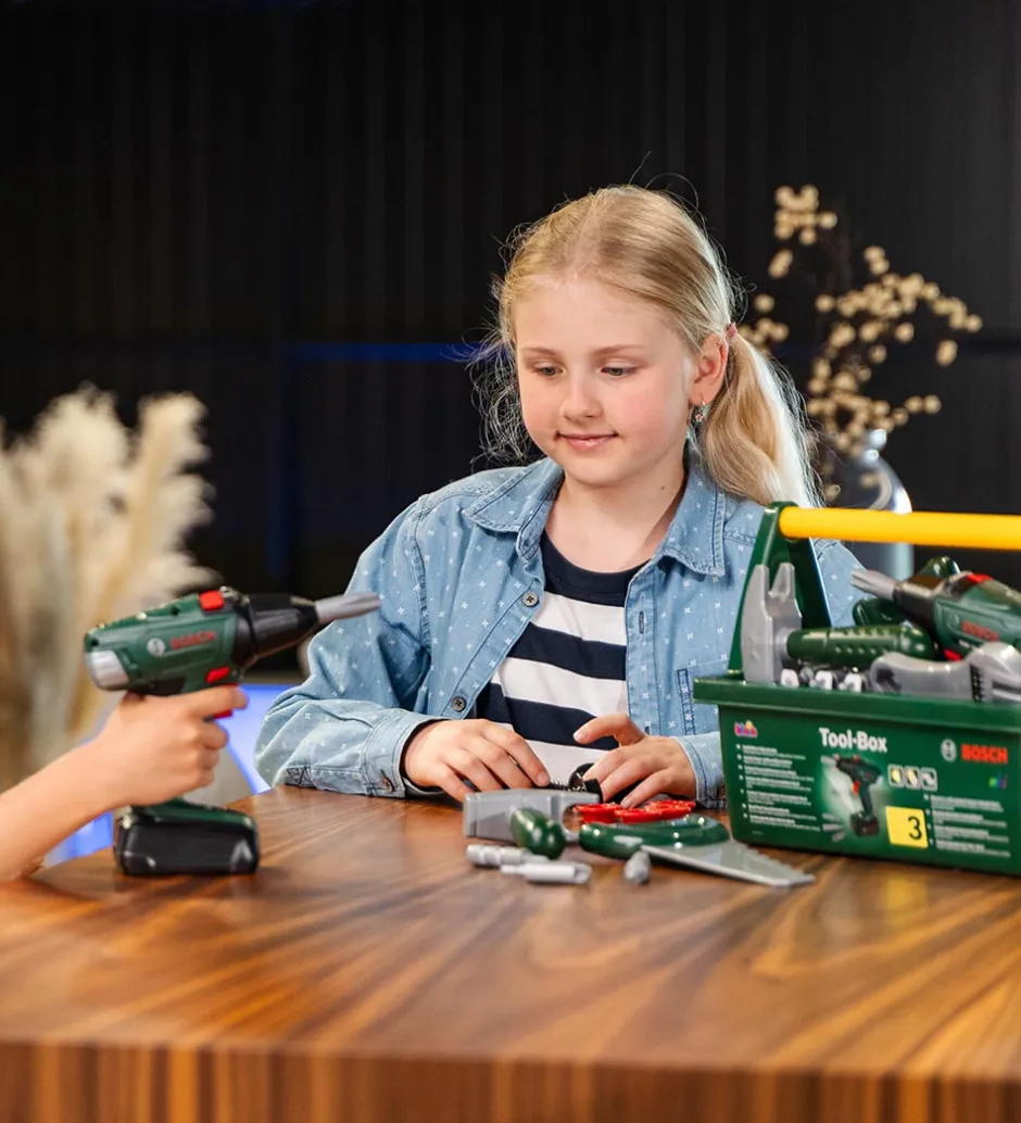 Værktøjskasse m. Tilbehør - Legetøj - Mørkegrøn>Bosch Mini Sale