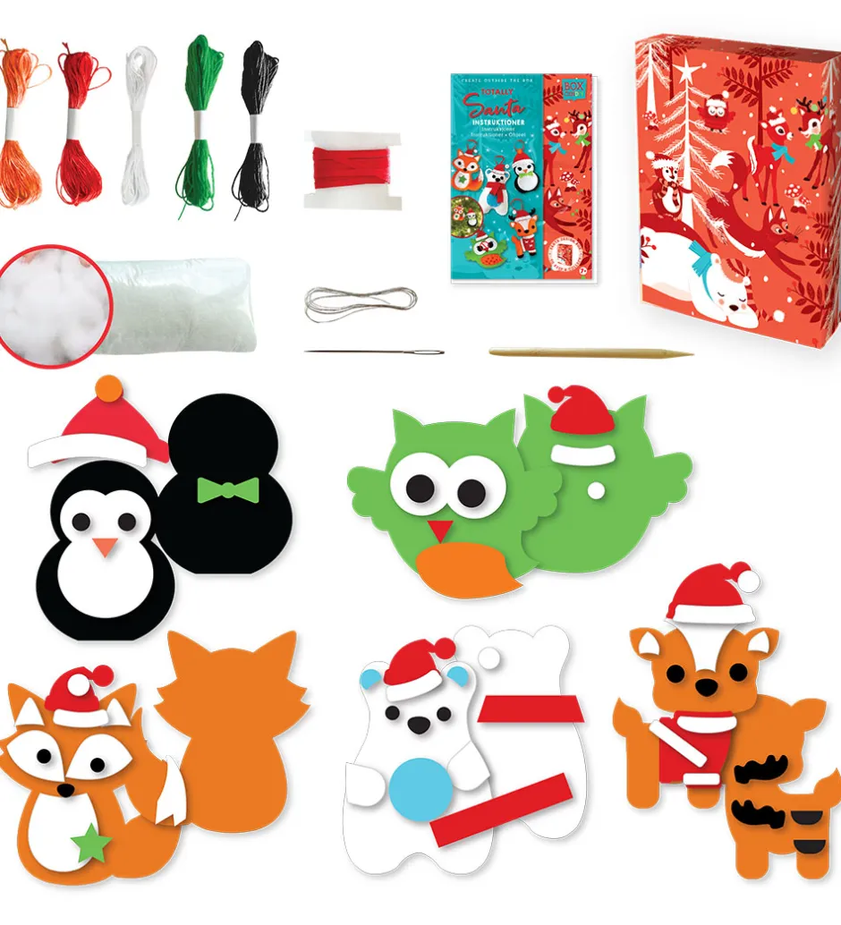 Kreasæt - Filtdyr-pynt - Totally Santa>BOX CANDIY Best
