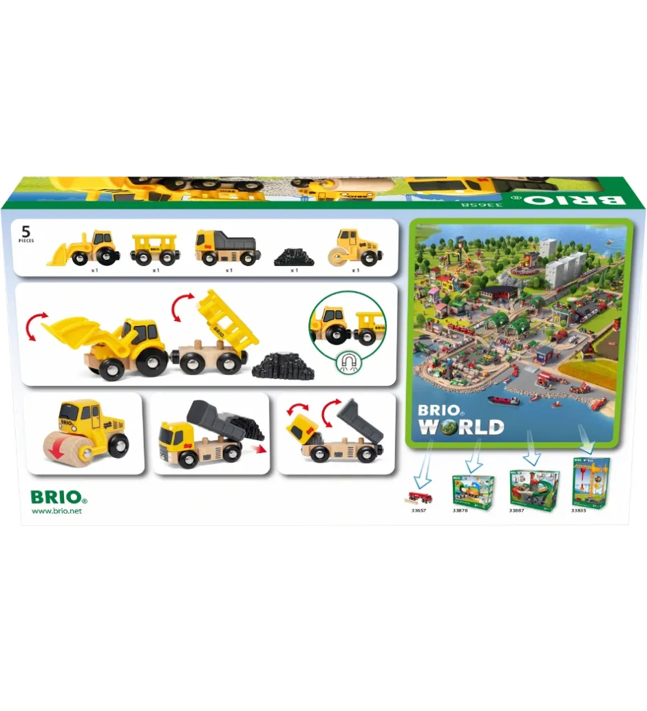 Byggekøretøjer - 5 dele 33658>BRIO Clearance