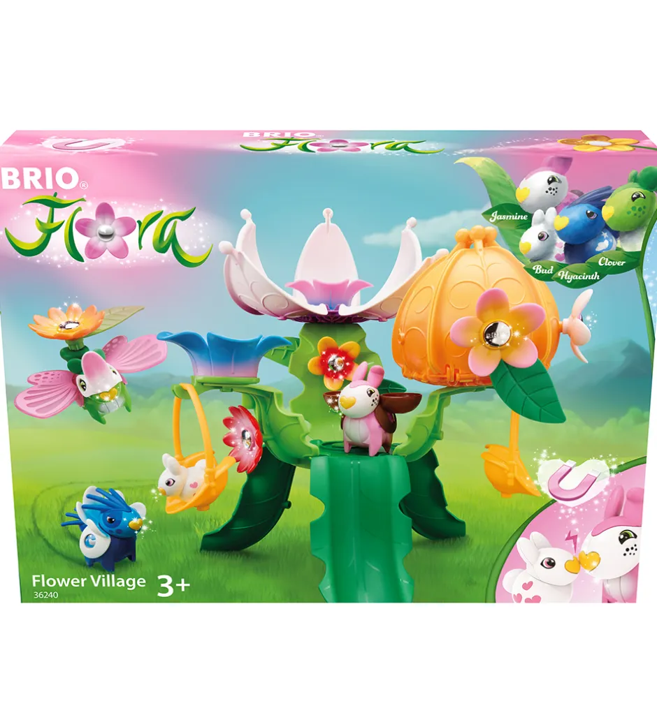 Flora - 25 Dele - Blomsterlandsby 36240>BRIO Clearance