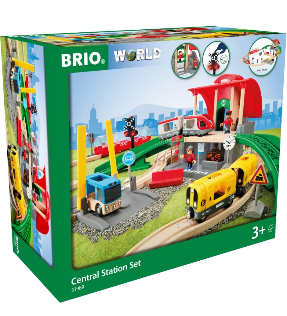 Legetøj - Centralstation sæt - 37 dele 33989>BRIO Best