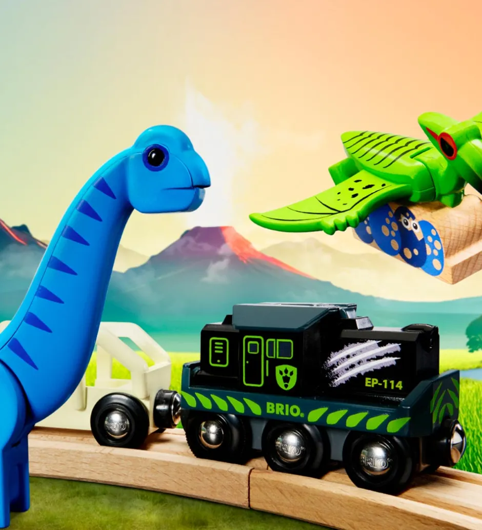 World Batteridrevet Tog Med Dinosaur m. Lyd og Lys - 36096>BRIO Online