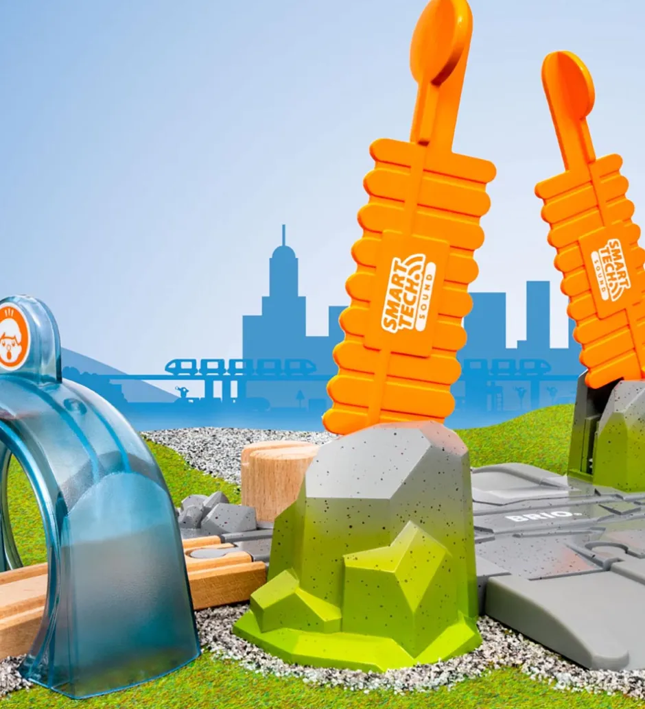 World Legetøj - Smart Tech - Jernbaneoverskæring 33965>BRIO