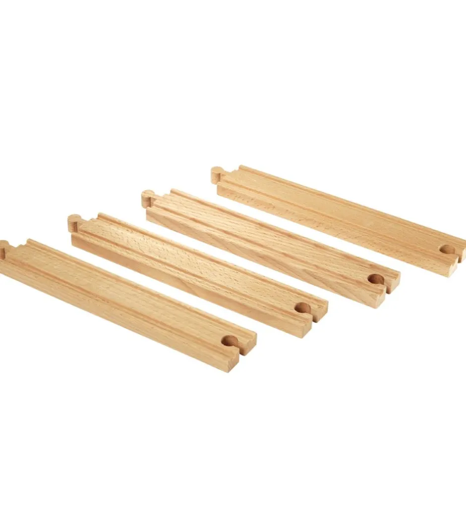 World Lige Skinner - 4 dele - Lang - Træ 33341>BRIO Discount