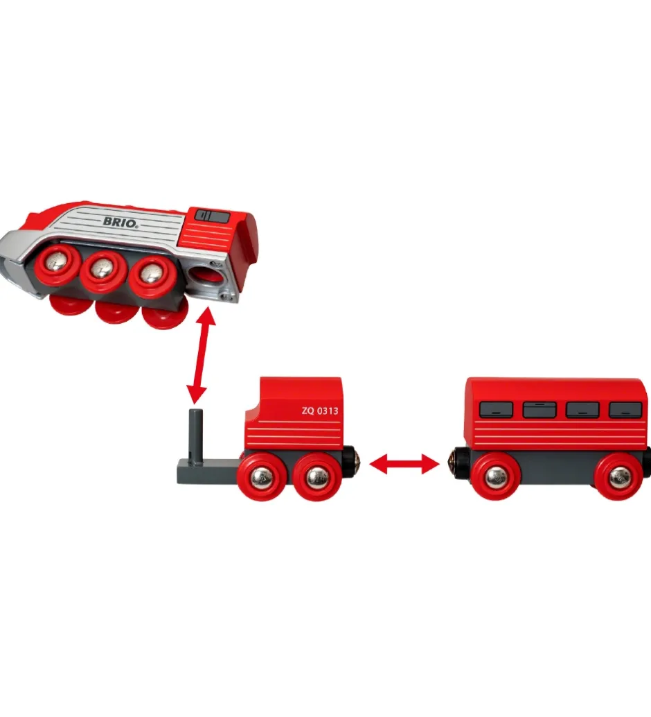 World Strømlinet Tog - 3 dele - Rød 33557>BRIO Best