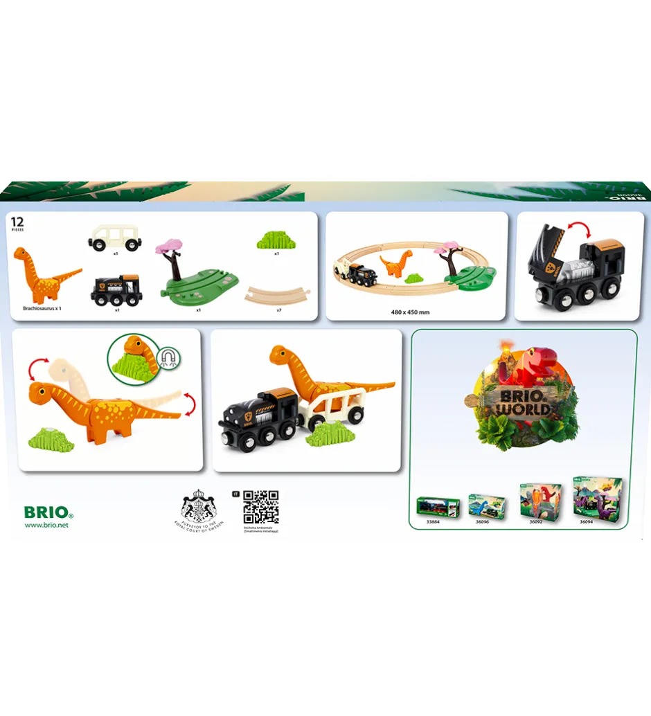 World Togbane - Cirkelsæt Dinosaur - 12 Dele - 36098>BRIO