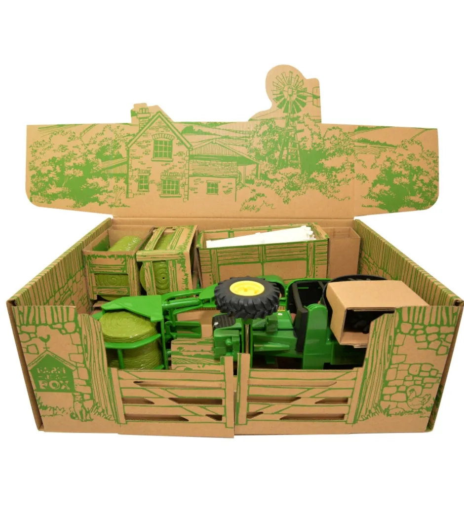 Legesæt - 43257 - John Deere - 20 Dele - Farm In A Box>Britains New