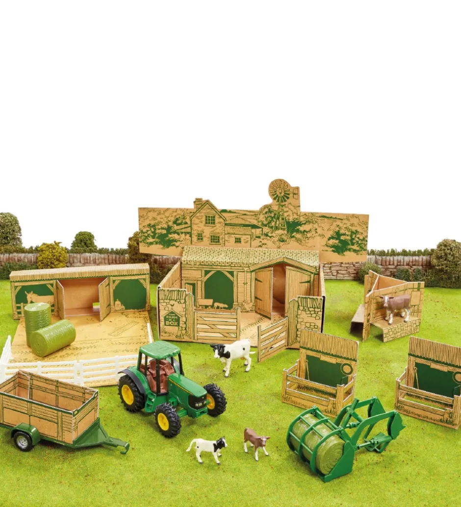 Legesæt - 43257 - John Deere - 20 Dele - Farm In A Box>Britains New