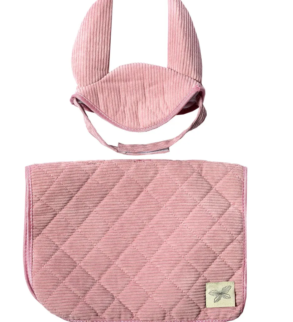 Sadelunderlag Til Kæpheste - Fløjl - Rosa>by ASTRUP Online