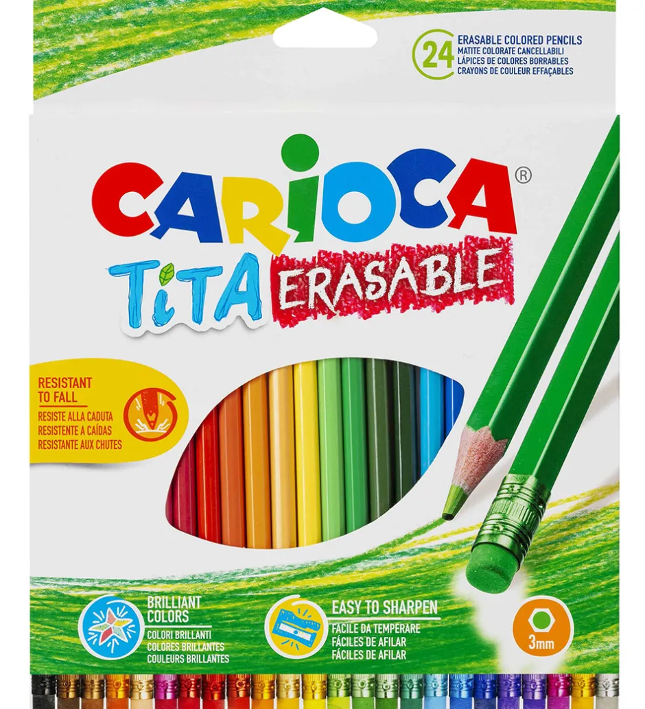 Farveblyanter - 24 stk. - Multifarvet>Carioca New
