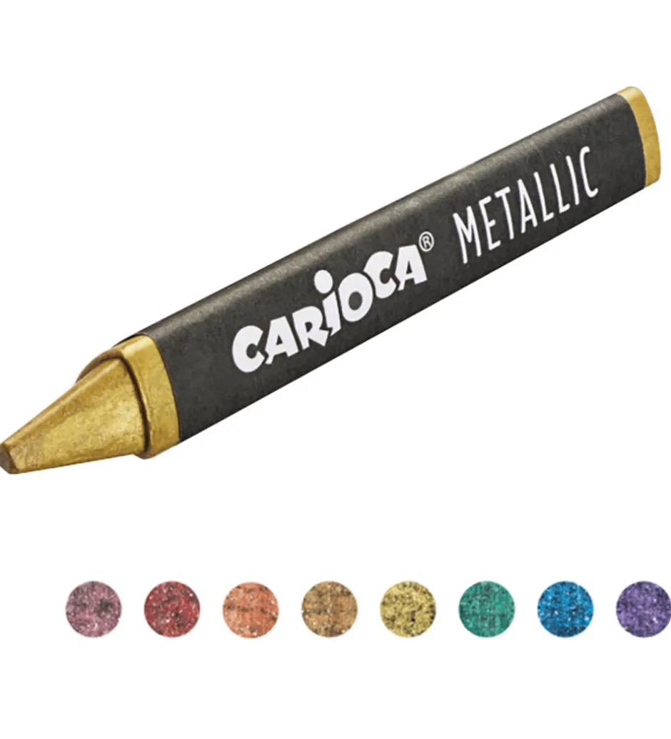 Voksfarver - 8 stk - Metallic>Carioca Discount