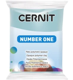 Polymer Ler - Number One - lys Blå>Cernit Hot