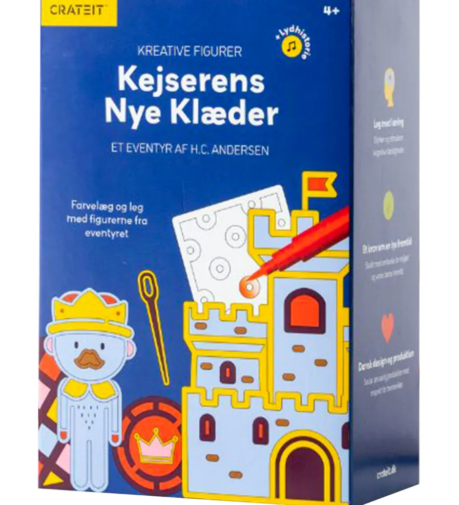 Kreasæt - Kejserens Nye Klæder - Træ - Lydhistorier>Crateit Hot