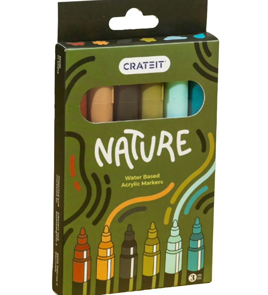 Tuscher - 3 mm - 6 stk. - Nature>Crateit Discount