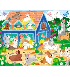 Puslespil - 50 Brikker - Bunny House>Crocodile Creek Sale