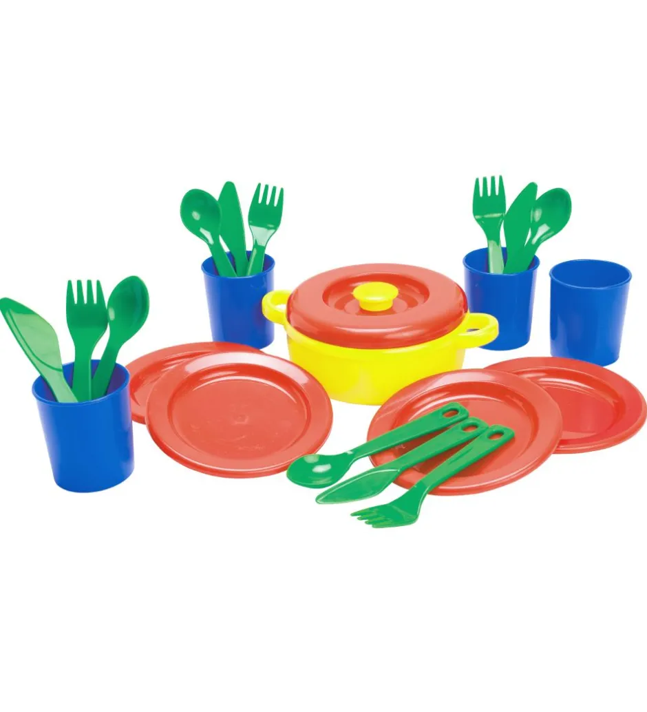 Spisestel - My Little Kitchen - 22 dele>Dantoy Hot