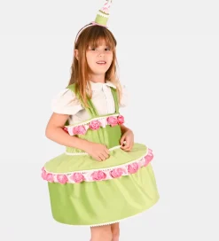 Udklædning - Dress Cake w Diadem - Green>Den Goda Fen Hot