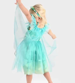 Udklædning - Dress Butterfly Fairy - Blå>Den Goda Fen